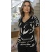 034375  Blusa Manga Curta Ramany Estampada